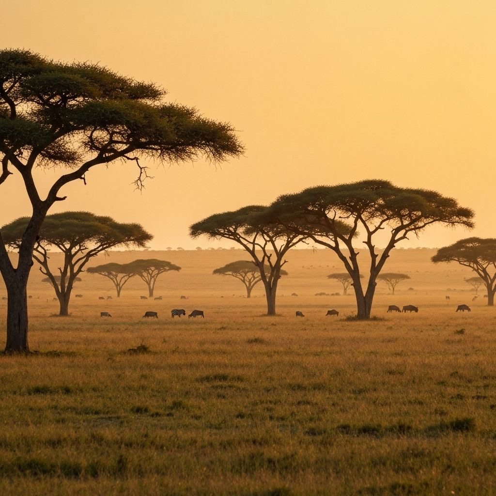 Afrikanische Wildnis-Landschaft